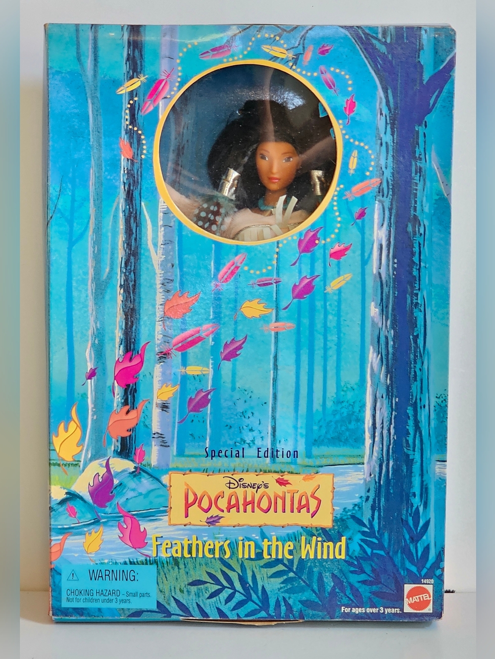 Mattel Disney Pocahontas Barbie 14920 Doll "Feathers in the Wind" 1996 New NRFB